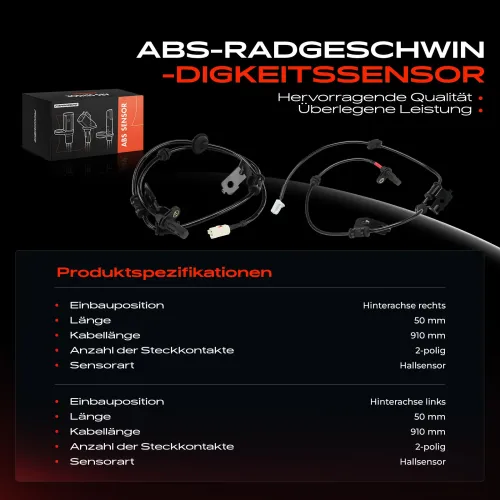 Sensor, Raddrehzahl Hinterachse beidseitig Frankberg 5481FB0066235 Bild Sensor, Raddrehzahl Hinterachse beidseitig Frankberg 5481FB0066235