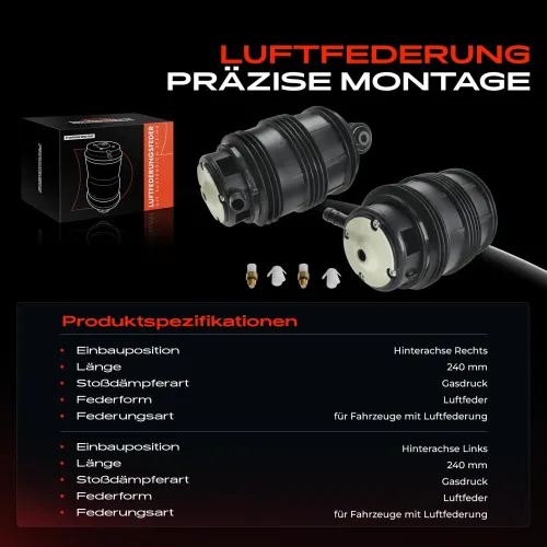 Luftfeder, Fahrwerk Hinterachse beidseitig Frankberg 5481FB0066263 Bild Luftfeder, Fahrwerk Hinterachse beidseitig Frankberg 5481FB0066263