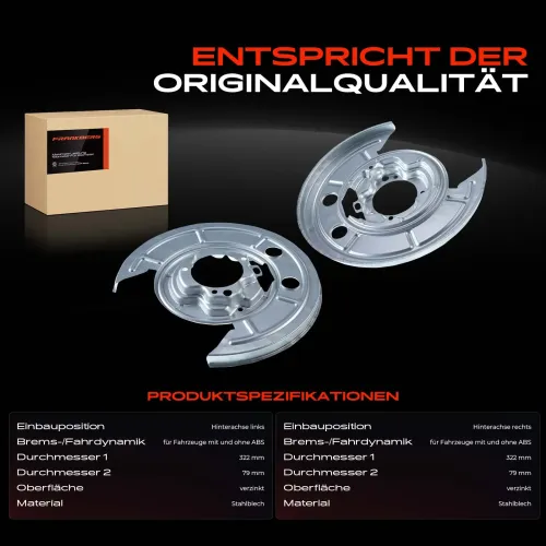 Spritzblech, Bremsscheibe Hinterachse Frankberg 5481FB0066899 Bild Spritzblech, Bremsscheibe Hinterachse Frankberg 5481FB0066899