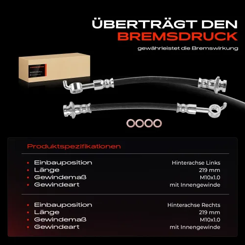 Bremsschlauch Hinterachse beidseitig Frankberg 5481FB0066939 Bild Bremsschlauch Hinterachse beidseitig Frankberg 5481FB0066939