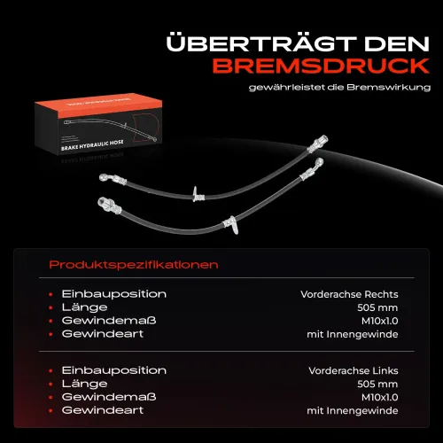 Bremsschlauch Vorderachse beidseitig Frankberg 5481FB0067038 Bild Bremsschlauch Vorderachse beidseitig Frankberg 5481FB0067038