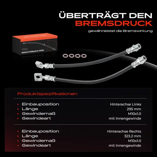 Bremsschlauch Hinterachse beidseitig Frankberg 5481FB0067041 Bild Bremsschlauch Hinterachse beidseitig Frankberg 5481FB0067041