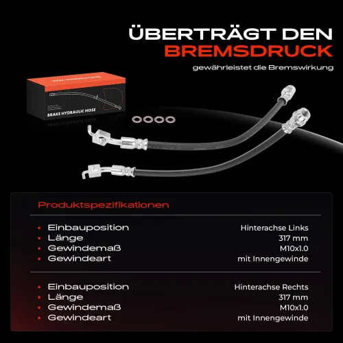 Bremsschlauch Hinterachse beidseitig Frankberg 5481FB0067042 Bild Bremsschlauch Hinterachse beidseitig Frankberg 5481FB0067042