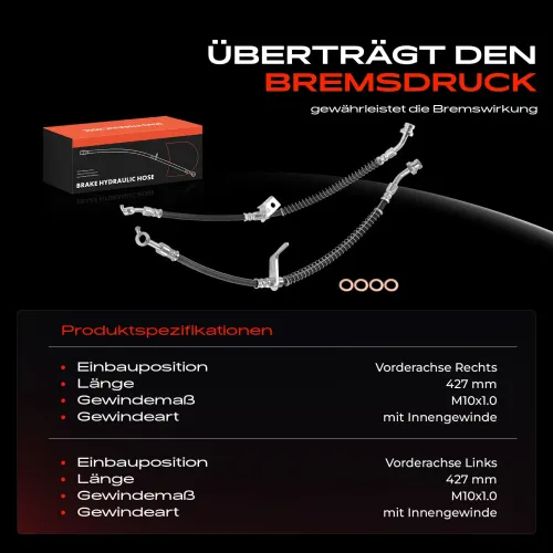 Bremsschlauch Vorderachse beidseitig Frankberg 5481FB0067090 Bild Bremsschlauch Vorderachse beidseitig Frankberg 5481FB0067090