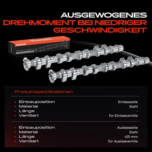 Nockenwelle Einlassseite Frankberg 5481FB0067288 Bild Nockenwelle Einlassseite Frankberg 5481FB0067288