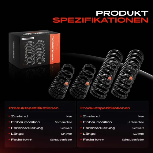 Fahrwerksfeder vorne und hinten Frankberg 5481FB0067308 Bild Fahrwerksfeder vorne und hinten Frankberg 5481FB0067308