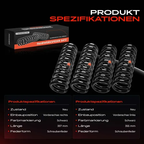 Fahrwerksfeder Vorderachse beidseitig Frankberg 5481FB0067345 Bild Fahrwerksfeder Vorderachse beidseitig Frankberg 5481FB0067345