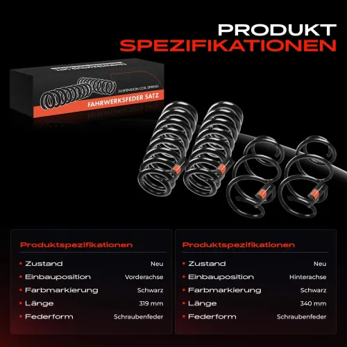 Fahrwerksfeder vorne und hinten Frankberg 5481FB0067354 Bild Fahrwerksfeder vorne und hinten Frankberg 5481FB0067354