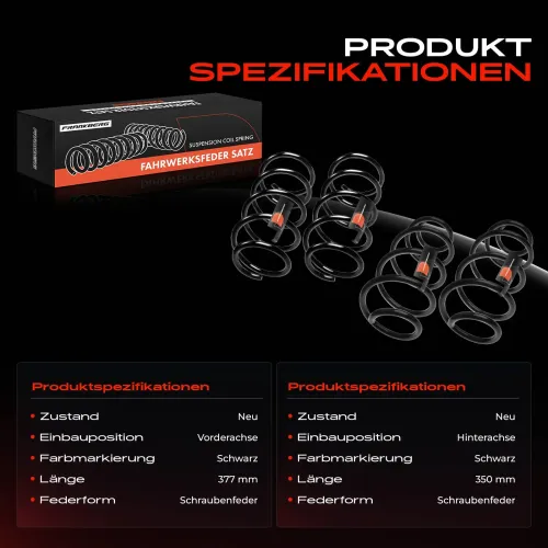 Fahrwerksfeder vorne und hinten Frankberg 5481FB0067357 Bild Fahrwerksfeder vorne und hinten Frankberg 5481FB0067357