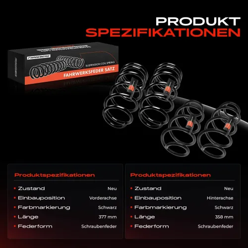 Fahrwerksfeder vorne und hinten Frankberg 5481FB0067360 Bild Fahrwerksfeder vorne und hinten Frankberg 5481FB0067360