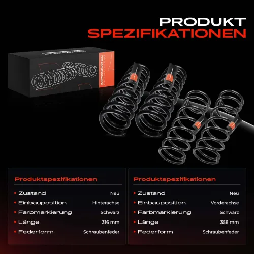 Fahrwerksfeder vorne und hinten Frankberg 5481FB0067372 Bild Fahrwerksfeder vorne und hinten Frankberg 5481FB0067372