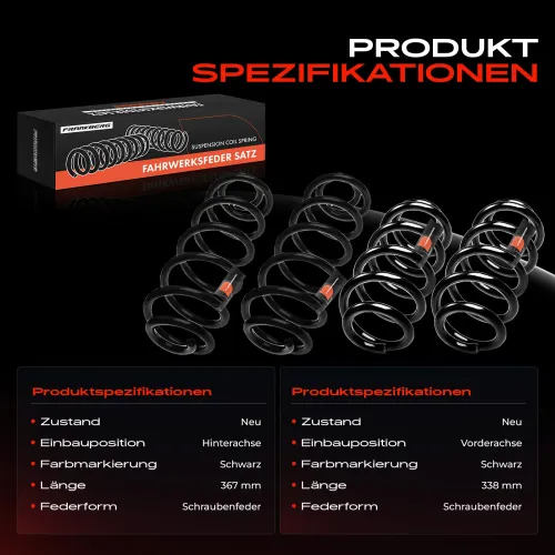 Fahrwerksfeder vorne und hinten Frankberg 5481FB0067431 Bild Fahrwerksfeder vorne und hinten Frankberg 5481FB0067431