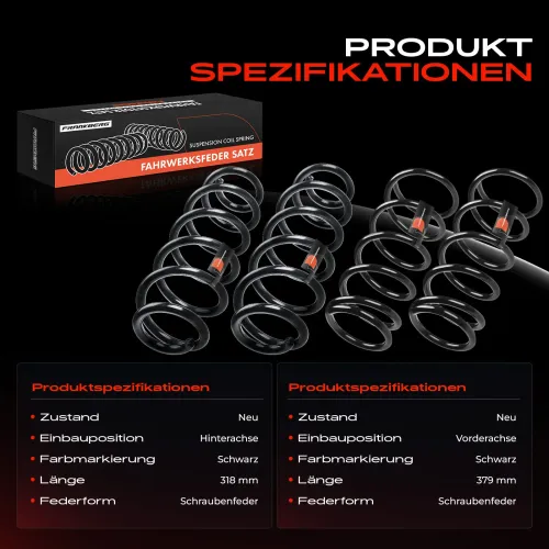 Fahrwerksfeder vorne und hinten Frankberg 5481FB0067451 Bild Fahrwerksfeder vorne und hinten Frankberg 5481FB0067451