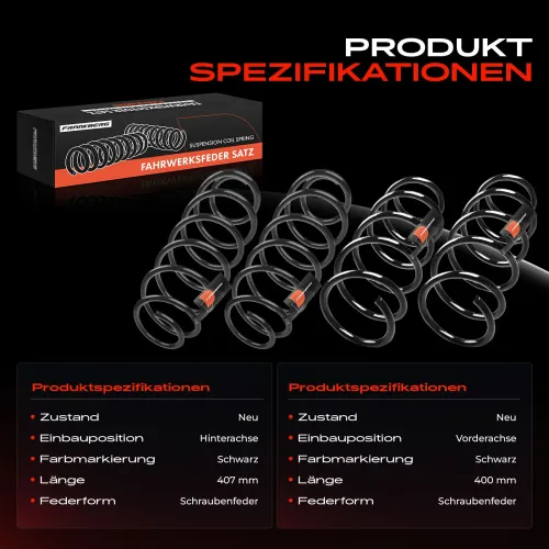 Fahrwerksfeder vorne und hinten Frankberg 5481FB0067465 Bild Fahrwerksfeder vorne und hinten Frankberg 5481FB0067465