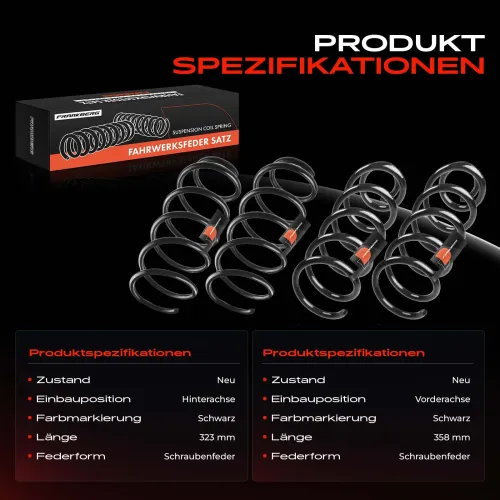 Fahrwerksfeder vorne und hinten Frankberg 5481FB0067484 Bild Fahrwerksfeder vorne und hinten Frankberg 5481FB0067484