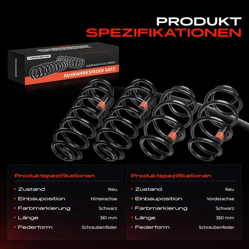 Fahrwerksfeder vorne und hinten Frankberg 5481FB0067497 Bild Fahrwerksfeder vorne und hinten Frankberg 5481FB0067497