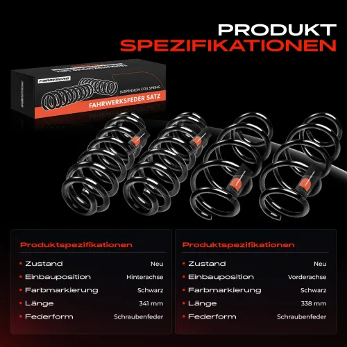 Fahrwerksfeder vorne und hinten Frankberg 5481FB0067502 Bild Fahrwerksfeder vorne und hinten Frankberg 5481FB0067502