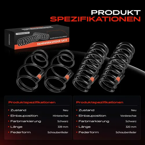 Fahrwerksfeder vorne und hinten Frankberg 5481FB0067576 Bild Fahrwerksfeder vorne und hinten Frankberg 5481FB0067576