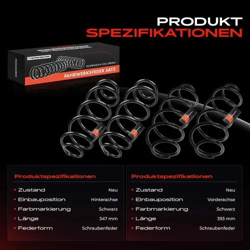 Fahrwerksfeder vorne und hinten Frankberg 5481FB0067587 Bild Fahrwerksfeder vorne und hinten Frankberg 5481FB0067587
