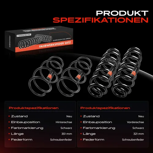 Fahrwerksfeder vorne und hinten Frankberg 5481FB0067606 Bild Fahrwerksfeder vorne und hinten Frankberg 5481FB0067606