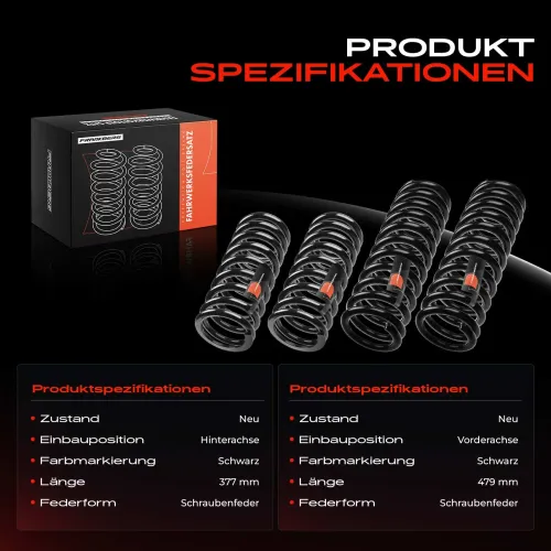 Fahrwerksfeder vorne und hinten Frankberg 5481FB0067651 Bild Fahrwerksfeder vorne und hinten Frankberg 5481FB0067651