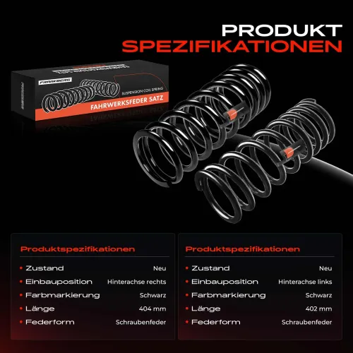 Fahrwerksfeder Hinterachse beidseitig Frankberg 5481FB0067654 Bild Fahrwerksfeder Hinterachse beidseitig Frankberg 5481FB0067654