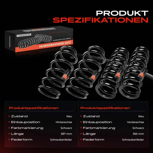 Fahrwerksfeder vorne und hinten Frankberg 5481FB0067657 Bild Fahrwerksfeder vorne und hinten Frankberg 5481FB0067657