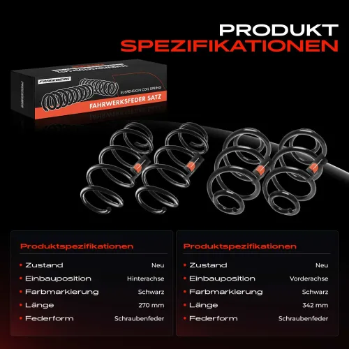 Fahrwerksfeder vorne und hinten Frankberg 5481FB0067710 Bild Fahrwerksfeder vorne und hinten Frankberg 5481FB0067710
