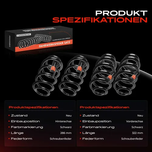 Fahrwerksfeder vorne und hinten Frankberg 5481FB0067716 Bild Fahrwerksfeder vorne und hinten Frankberg 5481FB0067716