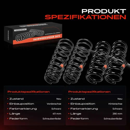 Fahrwerksfeder vorne und hinten Frankberg 5481FB0067777 Bild Fahrwerksfeder vorne und hinten Frankberg 5481FB0067777