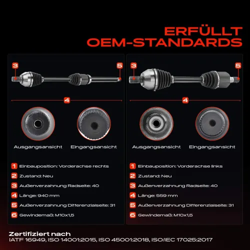 Antriebswelle Vorderachse beidseitig Frankberg 5481FB0067784 Bild Antriebswelle Vorderachse beidseitig Frankberg 5481FB0067784