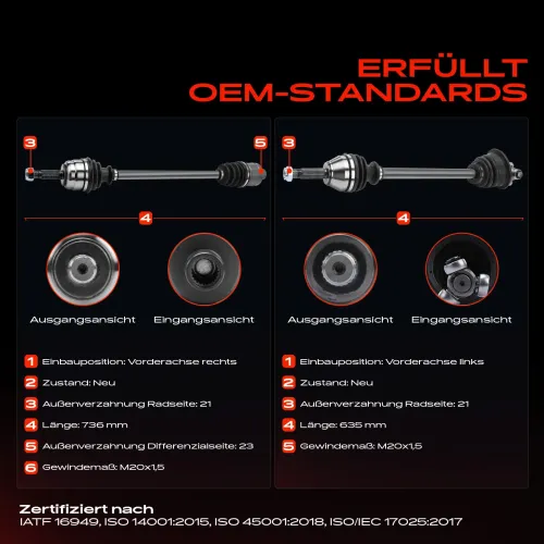 Antriebswelle Vorderachse beidseitig Frankberg 5481FB0067786 Bild Antriebswelle Vorderachse beidseitig Frankberg 5481FB0067786