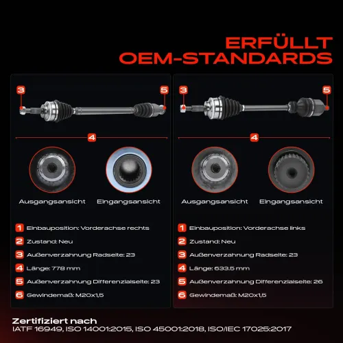 Antriebswelle Vorderachse beidseitig Frankberg 5481FB0067794 Bild Antriebswelle Vorderachse beidseitig Frankberg 5481FB0067794