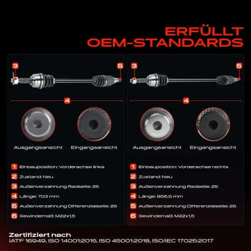 Antriebswelle Vorderachse beidseitig Frankberg 5481FB0067797 Bild Antriebswelle Vorderachse beidseitig Frankberg 5481FB0067797