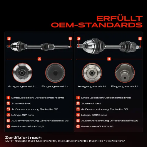 Antriebswelle Vorderachse beidseitig Frankberg 5481FB0067821 Bild Antriebswelle Vorderachse beidseitig Frankberg 5481FB0067821