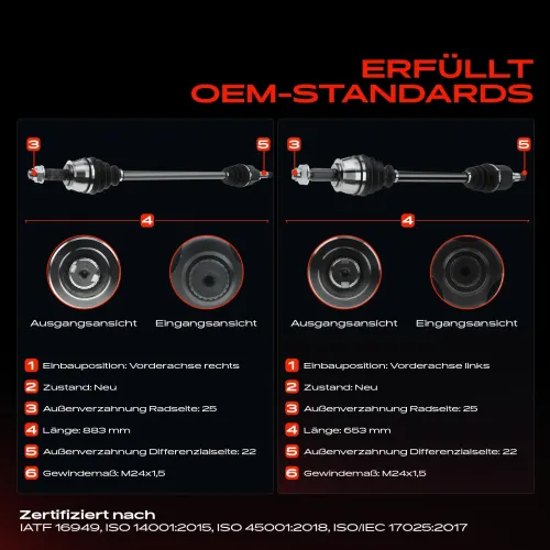 Antriebswelle Vorderachse beidseitig Frankberg 5481FB0067844 Bild Antriebswelle Vorderachse beidseitig Frankberg 5481FB0067844