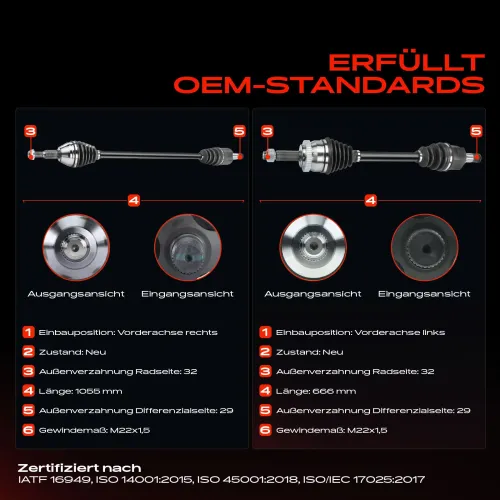 Antriebswelle Vorderachse beidseitig Frankberg 5481FB0067854 Bild Antriebswelle Vorderachse beidseitig Frankberg 5481FB0067854