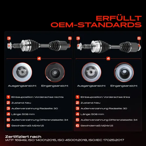 Antriebswelle Vorderachse beidseitig Frankberg 5481FB0067867 Bild Antriebswelle Vorderachse beidseitig Frankberg 5481FB0067867