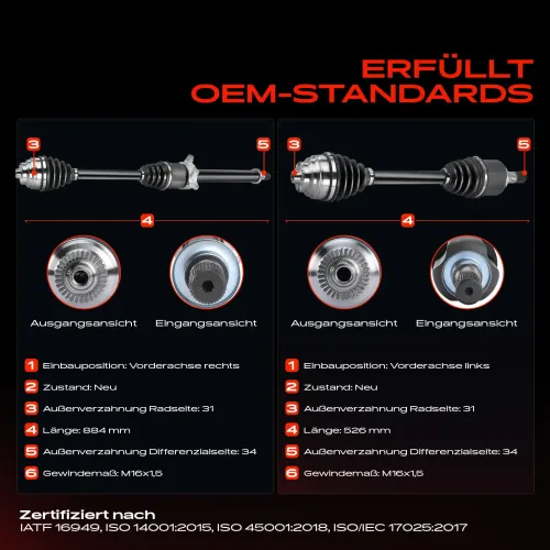 Antriebswelle Vorderachse beidseitig Frankberg 5481FB0067868 Bild Antriebswelle Vorderachse beidseitig Frankberg 5481FB0067868