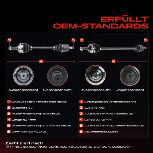 Antriebswelle Vorderachse beidseitig Frankberg 5481FB0067874 Bild Antriebswelle Vorderachse beidseitig Frankberg 5481FB0067874