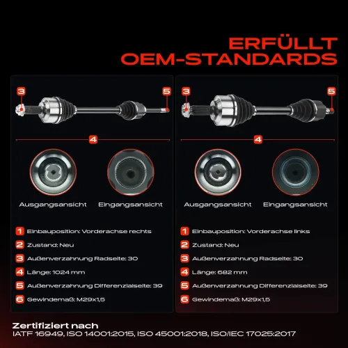 Antriebswelle Vorderachse beidseitig Frankberg 5481FB0067876 Bild Antriebswelle Vorderachse beidseitig Frankberg 5481FB0067876
