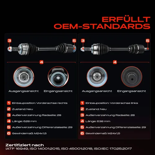 Antriebswelle Vorderachse beidseitig Frankberg 5481FB0067890 Bild Antriebswelle Vorderachse beidseitig Frankberg 5481FB0067890