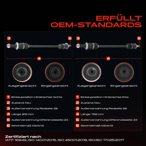 Antriebswelle Hinterachse beidseitig Frankberg 5481FB0067894 Bild Antriebswelle Hinterachse beidseitig Frankberg 5481FB0067894