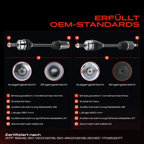 Antriebswelle Vorderachse beidseitig Frankberg 5481FB0067896 Bild Antriebswelle Vorderachse beidseitig Frankberg 5481FB0067896