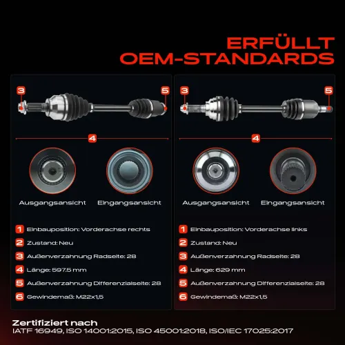 Antriebswelle Vorderachse beidseitig Frankberg 5481FB0067926 Bild Antriebswelle Vorderachse beidseitig Frankberg 5481FB0067926