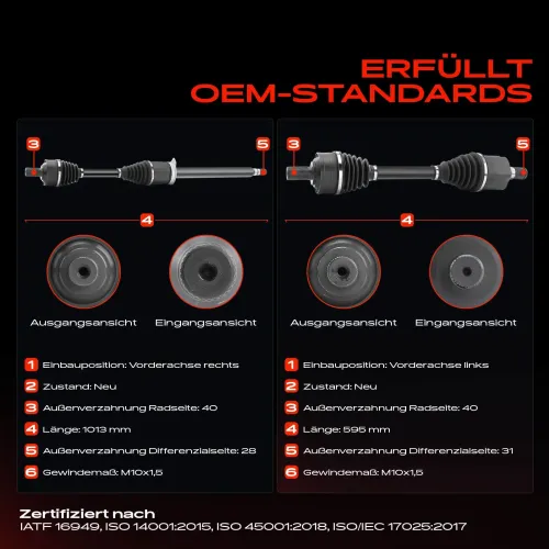 Antriebswelle Vorderachse beidseitig Frankberg 5481FB0067938 Bild Antriebswelle Vorderachse beidseitig Frankberg 5481FB0067938