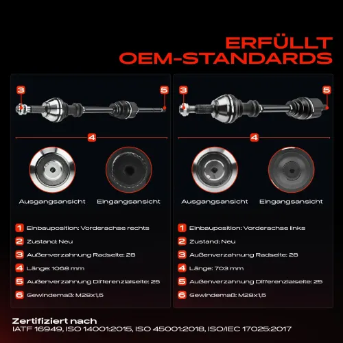 Antriebswelle Vorderachse beidseitig Frankberg 5481FB0067948 Bild Antriebswelle Vorderachse beidseitig Frankberg 5481FB0067948