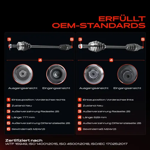 Antriebswelle Vorderachse beidseitig Frankberg 5481FB0067972 Bild Antriebswelle Vorderachse beidseitig Frankberg 5481FB0067972
