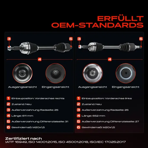 Antriebswelle Vorderachse beidseitig Frankberg 5481FB0068069 Bild Antriebswelle Vorderachse beidseitig Frankberg 5481FB0068069