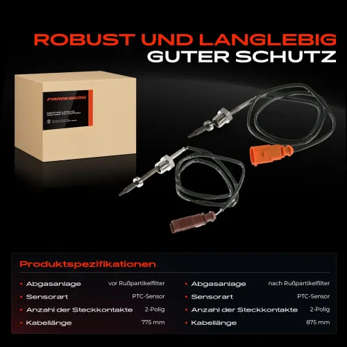 Sensor, Abgastemperatur Frankberg 5481FB0068543 Bild Sensor, Abgastemperatur Frankberg 5481FB0068543